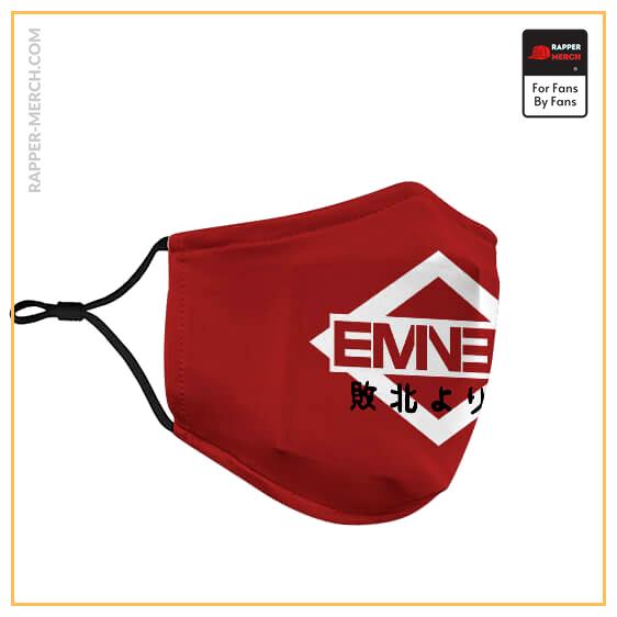 Hip-Hop Rapper Eminem Typography Art Red Face Mask RM0310