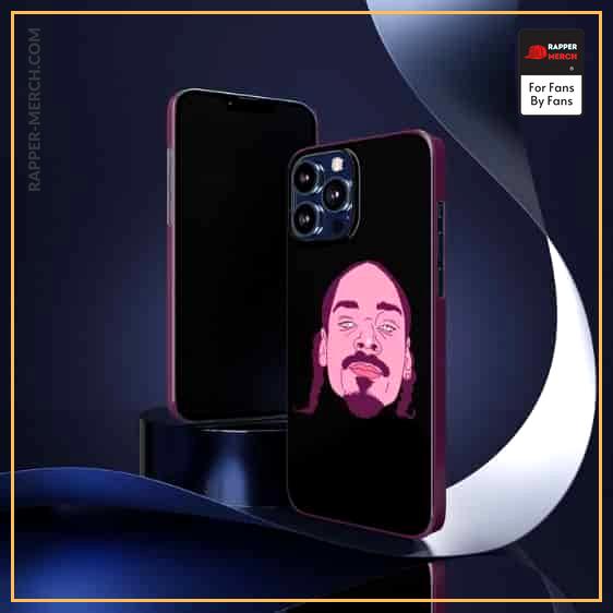 Hip-Hop Rapper Snoop Dogg Purple Head Art Dope iPhone 13 Case RM0310