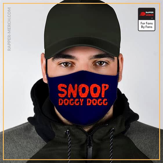 Hip Hop Snoop Doggy Dogg Brick Logo Navy Blue Face Mask RM0310
