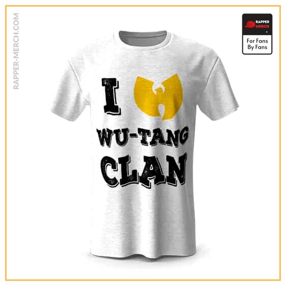 I Love Wu-Tang Clan Typographic Art Shirt RM0410