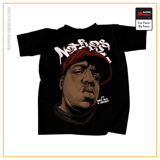 It Was All A Dream Notorious Face Art Black Tees RP0310