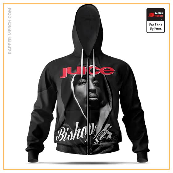 Juice Bishop Respect 2Pac Shakur Zip-Up Hoodie RM0310