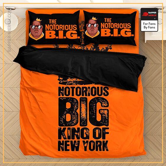 King Of New York The Notorious B.I.G Orange Bedding Set RP0310