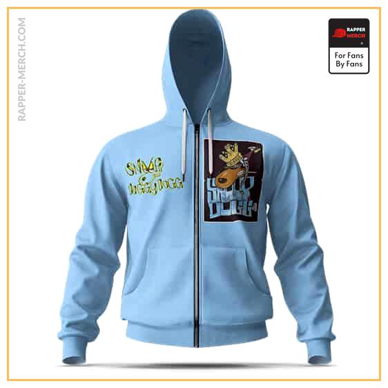 King Of West Coast Snoop Dogg Cartoon Sky Blue Zip Up Hoodie RM0310