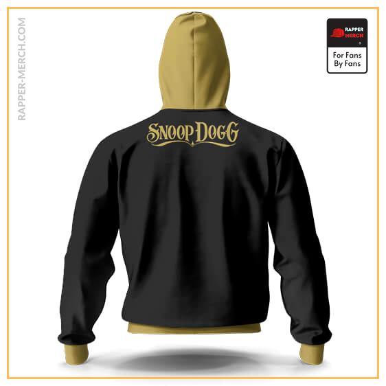 Leafs By Snoop Dogg Gold Marijuana Brand Logo Zip Up Hoodie RM0310
