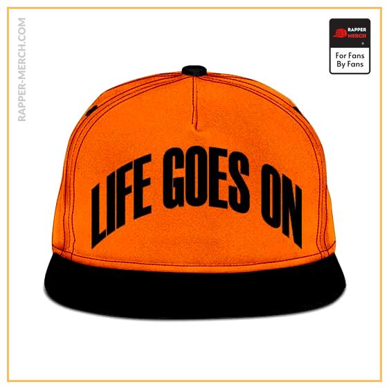 Life Goes On Song 2Pac Gangsta Rapper Orange Snapback RM0310