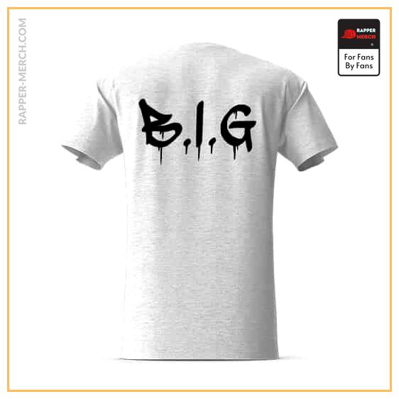 Long Live B.I.G. Monochrome Drip Paint Art Shirt RP0310