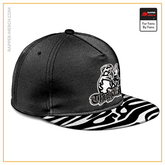 Makaveli Thug Life Monochrome Zebra Pattern Snapback RM0310