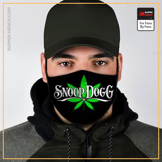 Marijuana Leaf Snoop Dogg Black Filtered Face Mask RM0310