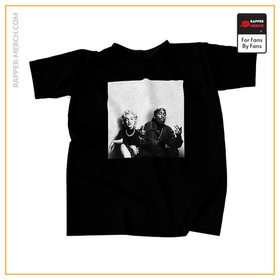 Marilyn Monroe And 2Pac Monochrome T-Shirt RM0310