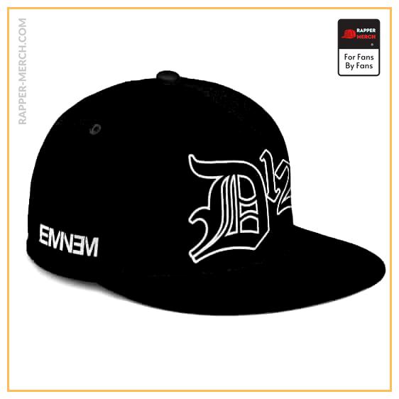 Marshall Mathers Eminem D12 Logo Black Snapback Cap RM0310
