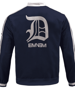Marshall Mathers Eminem D12 Logo Dope Navy Bomber Jacket RM0310