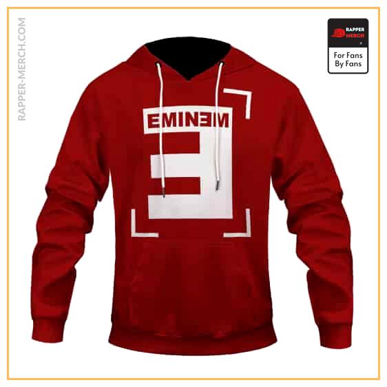 Marshall Mathers Eminem Reversed E Logo Red Hoodie Jacket RM0310
