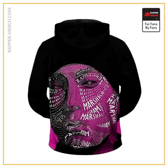 Marshall Mathers Eminem Typographic Face Art Zip Hoodie RM0310