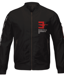Marshall Mathers Music To Be Murdered By Black Bomber Jacket RM0310