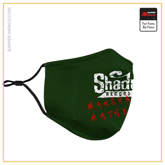 Marshall Mathers Shady Records Logo Green Cloth Face Mask RM0310