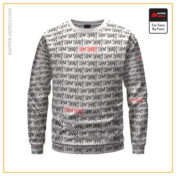 Marshall Mathers Slim Shady Name Pattern Art Sweatshirt RM0310