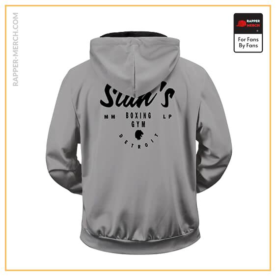 Marshall Mathers Stan’s Boxing Gym Logo Gray Zip Up Hoodie RM0310
