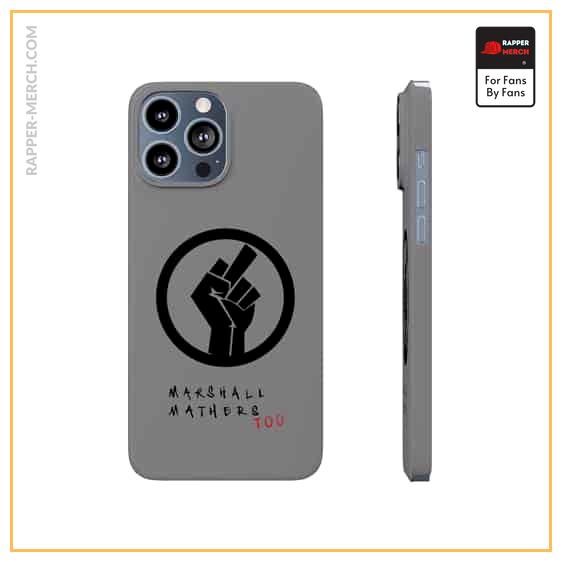 Marshall Mathers Too BLM Parody Logo Gray iPhone 13 Case RM0310