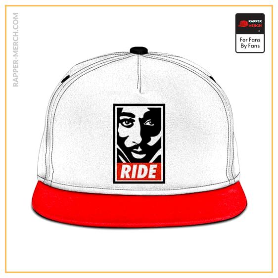 Minimalist Tupac Shakur Stencil Logo Ride Snapback Hat RM0310