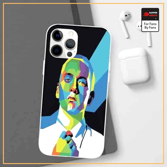 Multicolor Abstract Art Eminem iPhone 12 Fitted Case RM0310