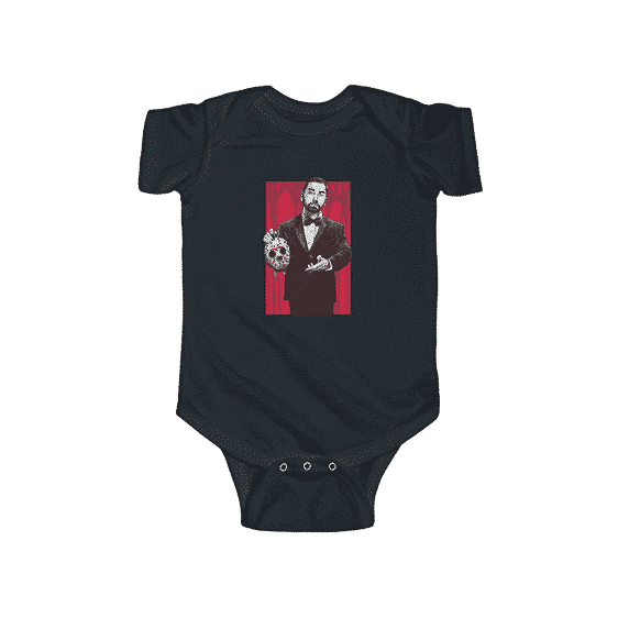 Music To Be Murdered By Eminem Holding Mask Baby Romper RM0310
