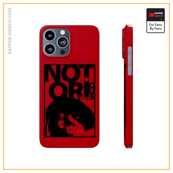 Notorious Big Face Silhouette Red iPhone 13 Fitted Case RP0310