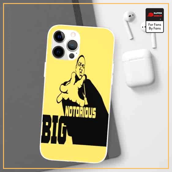 Notorious Big Minimalist Yellow iPhone 12 Fitted Cover RP0310