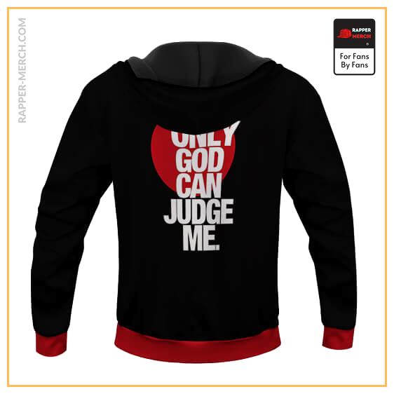 Only God Can Judge Me 2Pac Shakur Head Art Pullover Hoodie RM0310