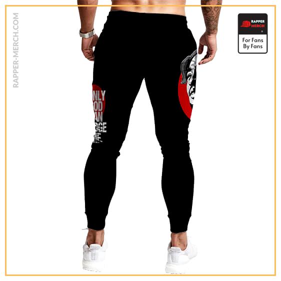 Only God Can Judge Me Tupac Amaru Face Art Black Joggers RM0310