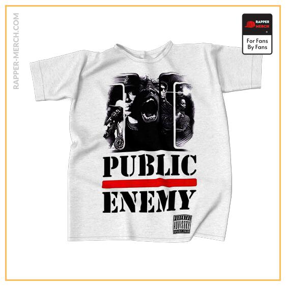 Public Enemy Abstract Artwork White Tees RM0710