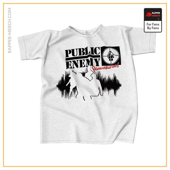 Public Enemy Album Revolverlution White T-shirt RM0710