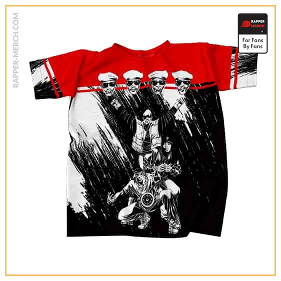 Public Enemy Members Grunge Sketch Art T-shirt RM0710