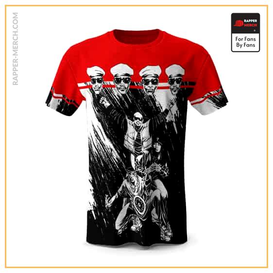 Public Enemy Members Grunge Sketch Art T-shirt RM0710