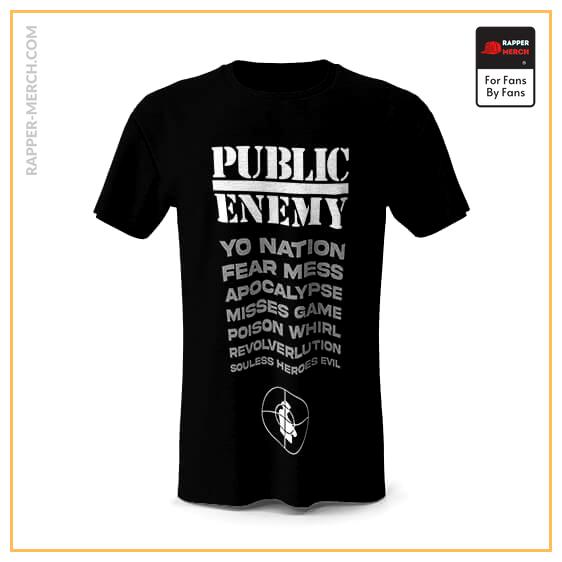 Public Enemy Typographic Art Epic T-shirt RM0710