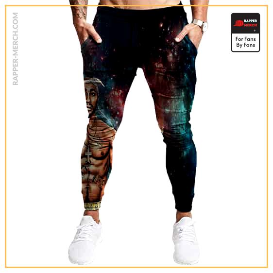 Rap Artist Tupac Shakur Galaxy Artwork Awesome Jogger Pants RM0310