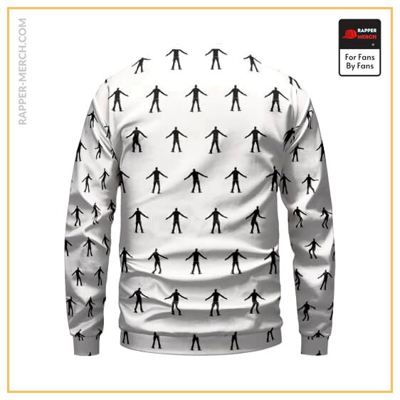 Rap God Eminem Body Silhouette Pattern White Sweatshirt RM0310