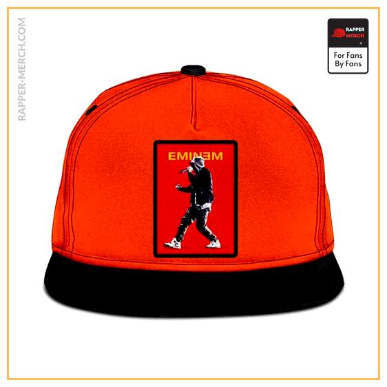 Rap God Eminem Full Body Portrait Logo Orange Snapback RM0310