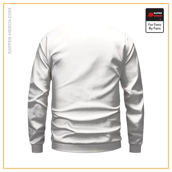 Rap God Eminem Glitch Head Artwork White Crewneck Sweater RM0310