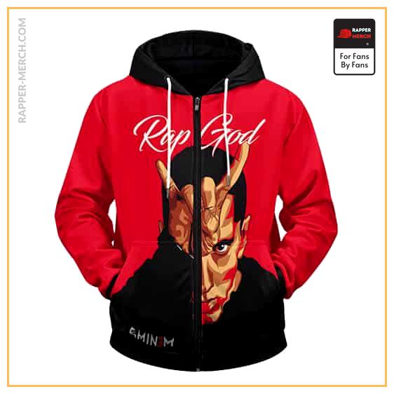 Rap God Eminem Iconic Pose Dope Art Zip Up Hoodie Jacket RM0310