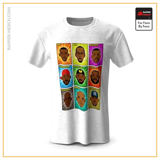Rap Group Wu-Tang Clan Members Icon T-Shirt RM0410
