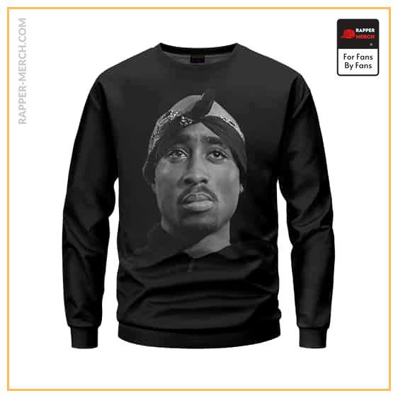 Rap Icon 2Pac Shakur Realistic Head Sweatshirt RM0310