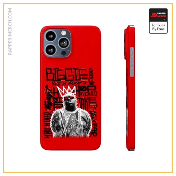 Rap Icon Biggie Smalls Tribute Red iPhone 13 Cover RP0310