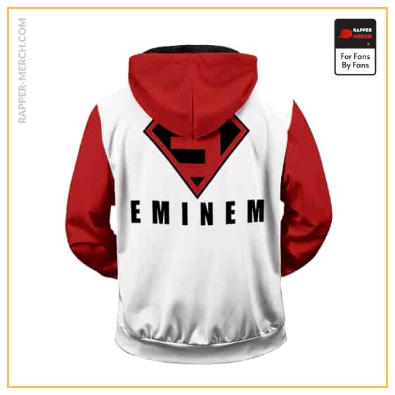 Rap Icon Eminem Superman-Inspired Logo Stylish Zip Hoodie RM0310