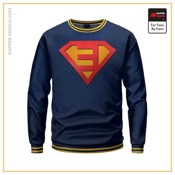 Rap Icon Eminem Superman Logo Cool Crewneck Sweatshirt RM0310