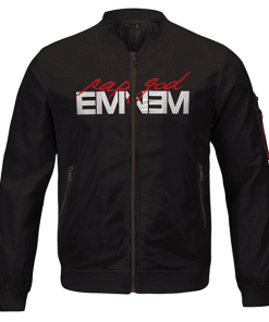 Rap Icon Marshall Mathers Eminem Rap God Black Bomber Jacket RM0310