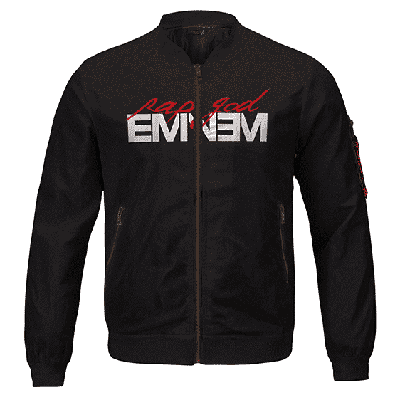 Rap Icon Marshall Mathers Eminem Rap God Black Bomber Jacket RM0310