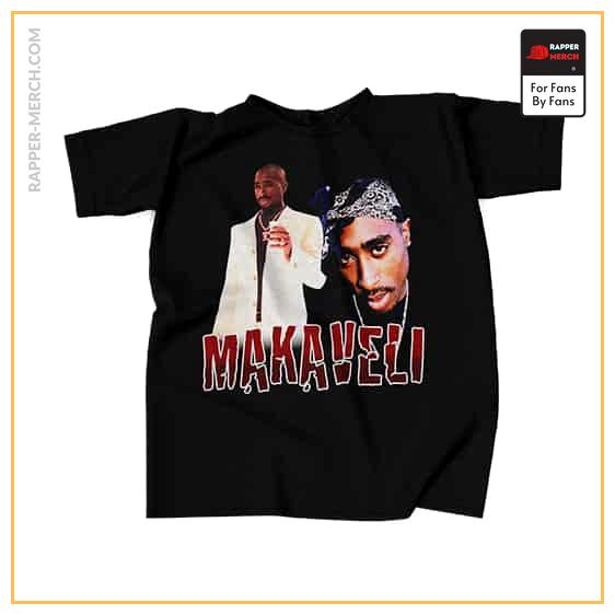 Rap Icon Tupac Makaveli Vintage Art Black Tees RM0310