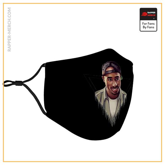 Rap Legend 2Pac Makaveli Shakur Drip Art Stylish Face Mask RM0310