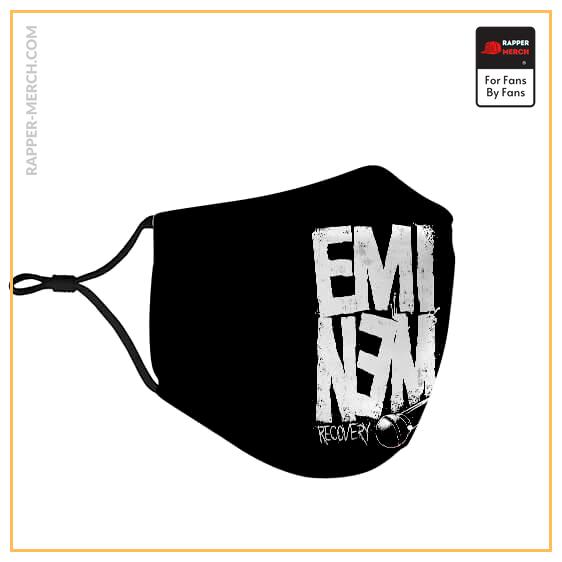 Rapper Eminem Recovery Mic Artwork Black Filtered Face Mask RM0310